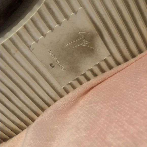 Giuseppe Zanotti Mens  Leather Hi-Top Sneakers - Picture 6 of 8